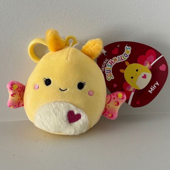 NWT Set of 3 Squishmallow Keychains Moths/Butterfly - Picture 8 of 10